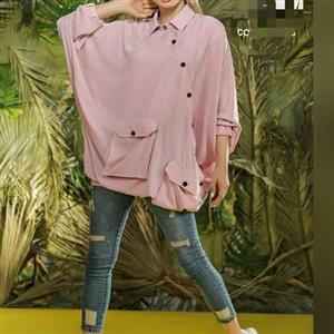 مانتو مزونی رنگ یاسی