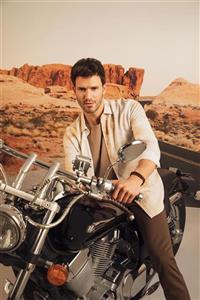 پیراهن آستین بلند مردانه بژ دفکتو