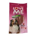 تشویقی سگ لاو می با طعم گوشت مرغ و جگر Love Me Soft Snack Bacon وزن 80 گرم