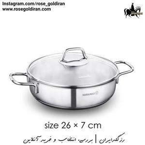 قابلمه کوتاه سایز 26 استیل کرکماز مدل پرلا کد 1834 