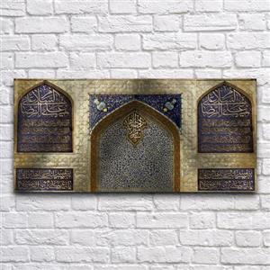 کتیبه پشت منبری ولادت امام رضا کد 6752 سایز 150 در70 سانتی متر