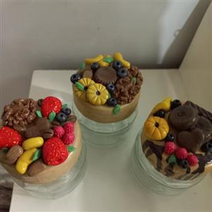 ست سه تایی بانکه های تزیینی خوراکی زیبا وشیک