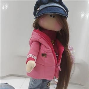 عروسک روسی شیک پوش همراه با کوله پشتی