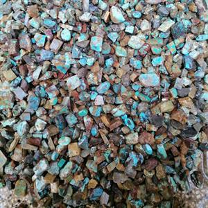 سنگ راف حبه شده فیروزه اصل نیشابور 100 در 100 طبیعی محششر خاص پک 500 گرمی