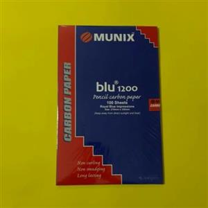 کاربن آبیMunix مارک kangaro با سایز A4 پَک کامل 100 عددی
