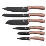 ست چاقو آشپزخانه 6 پارچه برلینگر هاوس مجارستان BERLINGER HAUS 6-PIECE KNIFE SET  BH-2558 ROSE GOLD COLLECTION