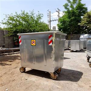 سطل زباله گالوانیزه 660 لیتری مکعب