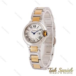 ساعت کارتیر بالن بلو زنانه طلایی نقره ای اسمال Cartier-4544-L