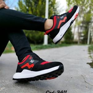 تخفیف این هفته قیمت تولید  تکی کفش کتونی اسپرت مردانه 361 نایک راحت زیره پیو رویه فابیلاک قرمز 3411