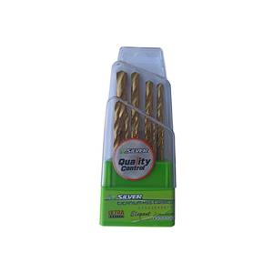 مجموعه 10 عددی مته آهن تیتانیوم سیلور مدل GT-BT10