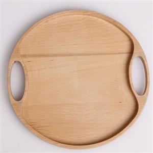 سینی گرد چوبی طرح کلاسیک مدل 9244