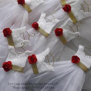گیفت یادبود شادباش عروسی طرح لباس عروس (مناسب عقد عردسی )