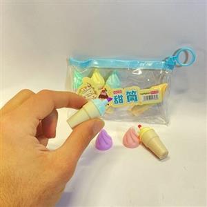 ماژیک فسفری هایلایتر طرح بستنی بسته 5عددی