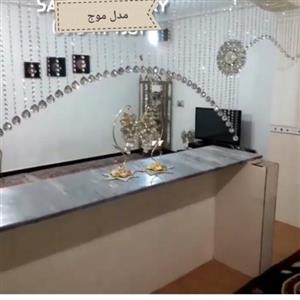 پرده کریستالی  مدل موج