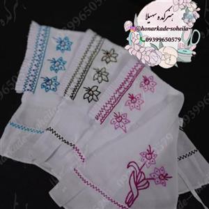 کلاه نوزادی گلدوزی شده با دست