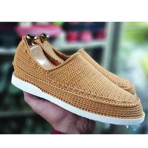 کفش گیوه رنگ قهوه ی شتری