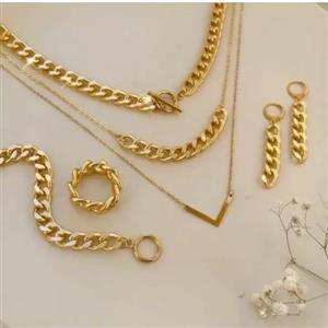 سرویس کارتیر زیورآلات دستساز رنگ ثابت زنانه دخترانه