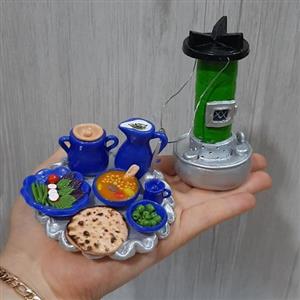 چراغ والوربه همراه سینی دیزی