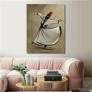 تابلو بوم چاپی لاویا طرح رقص سماع کد ART-1771