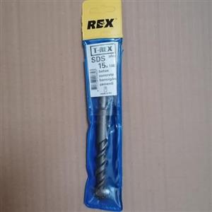 مته 4شیار 2الماسه برند T_Rex سایز 15میلی‌متر طول 16سانتی‌متر