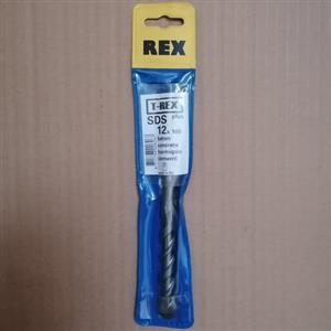 مته 4شیار 2الماسه برند T_Rex سایز 12میلی‌متر طول 16سانتی‌متر