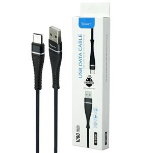 کابل فست شارژ Verity CB 31336T Type-C 1mرنگ طوسی