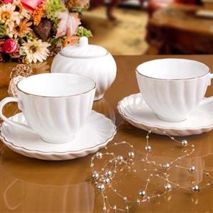 فنجان لب طلایی لیمون 14 پارچه