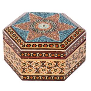جعبه جواهرات خاتم کاری گالری گوهران مدل فروزان کد 1356 