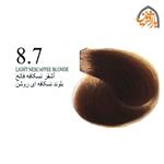 رنگ مو آنیکا سری نسکافه مدل بلوند نسکافه ای روشن شماره 8.7