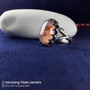انگشتر نقره مردانه عقیق سوسنی