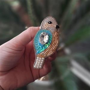 گلسینه گنجشک جواهر دوزی