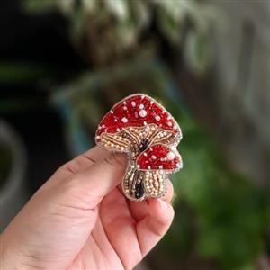 گلسینه قارچ جواهر دوزی