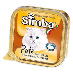 پوچ گربه سیمبا باطعم مرغ 100گرمی Simba Pate With Chicken 09225 Dog Food 
