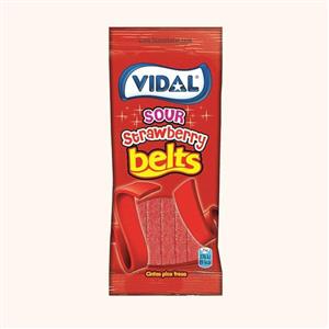 پاستیل نواری ترش ویدال vidal sour strawberry 