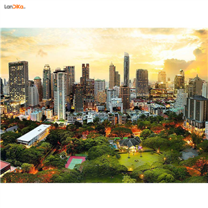 پازل 3000 تکه غروب خورشید در بانکوک -Trefl Puzzles - 3000 - Sunset in Bangkok - Trefl