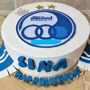 کیک خونگی مریم بانو کیک های فوتبالی استقلالی