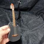 گیتار رومیزی - دکوری - چوبی طرح گودین مشکی (Godin) همراه پایه
