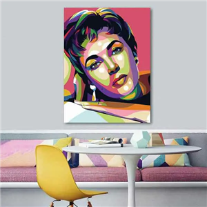 تابلو بوم چاپی لاویا طرح پرتره زن کد ART-1320