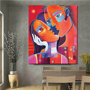 تابلو بوم چاپی لاویا طرح کوبیسم کد ART-1005
