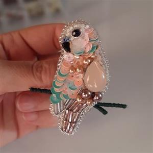 پیکسل طوطی جواهر دوزی