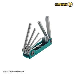 ست 7 عددی آچار آلن فورس مدل 5072F Force 5072F Folded Hex Wrench Set 7 PCS