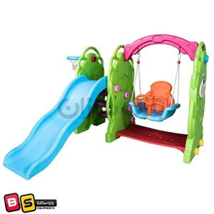 تاب و سرسره شون کیدز مدل خرسی Bear schon Kids Playhouse 