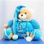 عروسک پولیشی خرس کالو آبی (مناسب سیسمونی و نوزاد)