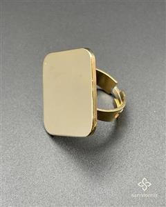 انگشتر لوزی طلایی