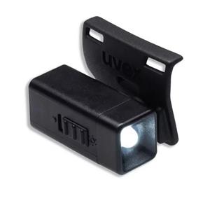 چراغ LED روی عینک ایمنی uvex