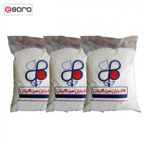 پرلیت دانه ریز گلباران سبز ظرفیت 9 لیتری مجموعه سه عددی
