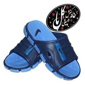 دمپایی پسرانه میانه آرمین نایک چفتی آبی رویه سرمه ای