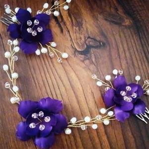 ریسه دوطرفه ی مروارید و کریستال گلابتون
