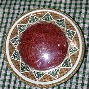 کادویی ظرف خاتم+ زعفران سرگل ممتاز