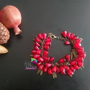دستبند انار طرح یاقوت